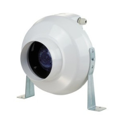 Extracteur de couleur blanc VK125, diamètre 125 mm, vue de face