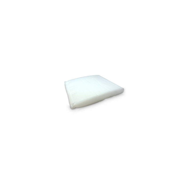 PréFiltre blanc pour le filtre prima klima, aplatit et couché, vue sur le côté