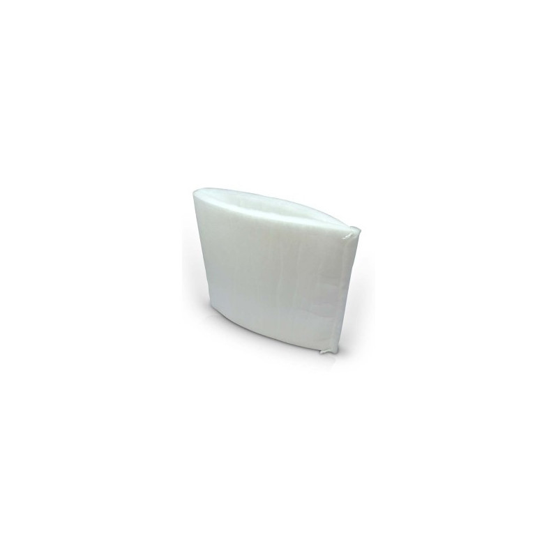 PréFiltre blanc pour le filtre prima klima, aplatit et debout, vue sur le côté
